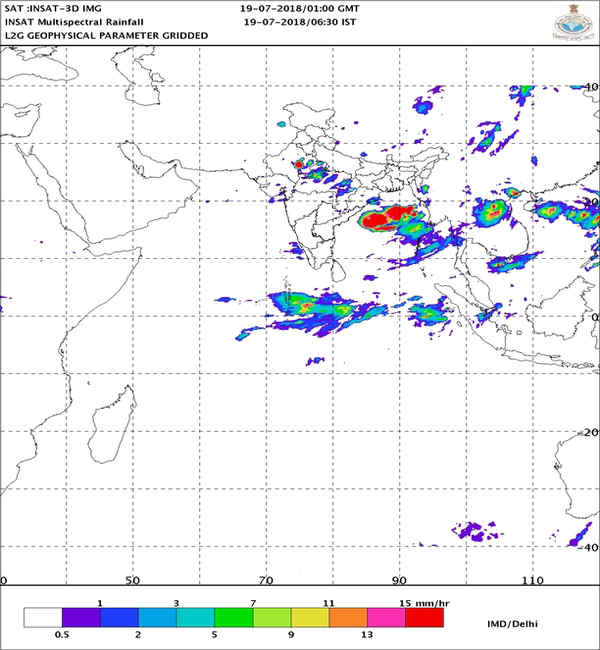 Monsoon updates: Very heavy rains at isolated places very likely over East Rajasthan and West MP Monsoon updates: Very heavy rains at isolated places very likely over East Rajasthan and West MP
