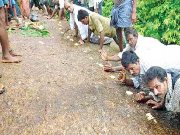 Vizayanagaram:Strange ritual to Please Rain God Vizayanagaram:Strange ritual to Please Rain God