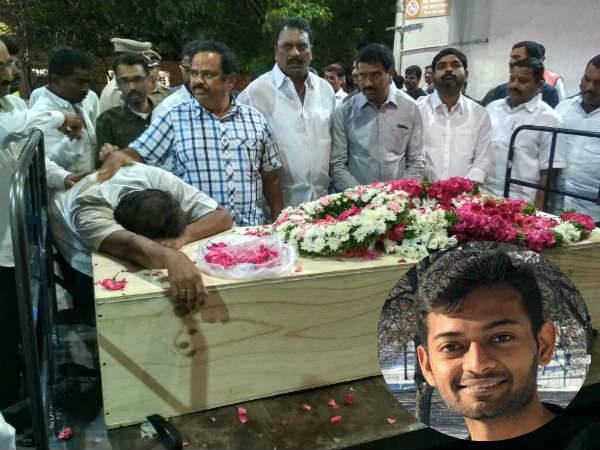 Body of Telangana student Sharath Koppu killed in Kansas brought to Hyderabad Body of Telangana student Sharath Koppu killed in Kansas brought to Hyderabad