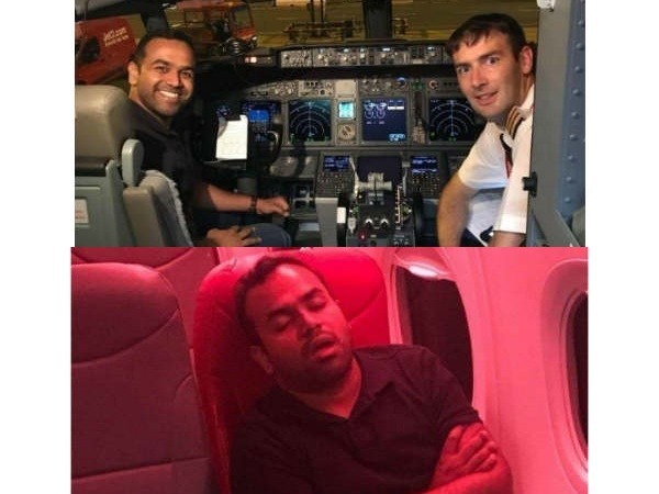Lucky man:This is the only passenger who travelled in boeing 168 seater Lucky man:This is the only passenger who travelled in boeing 168 seater