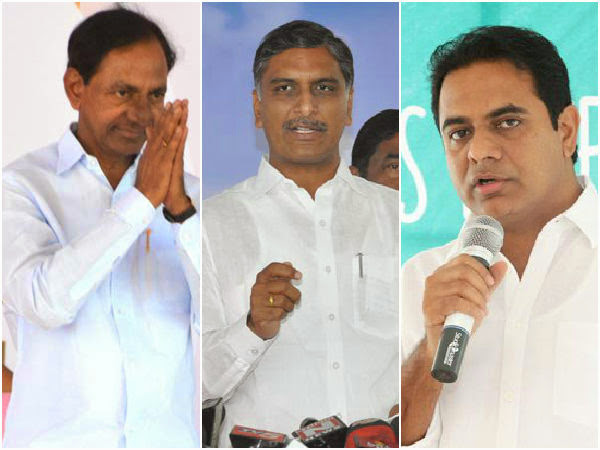 కేసీఆర్, కేటీఆర్, హరీశ్పై..