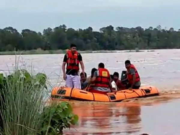 Srikakulam Flood: 53 Trapped Labourers Rescued Srikakulam Flood: 53 Trapped Labourers Rescued
