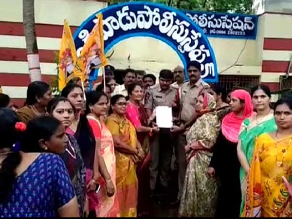 TDP Woman Leaders Complaints to Police Over YCP MLA Roja TDP Woman Leaders Complaints to Police Over YCP MLA Roja