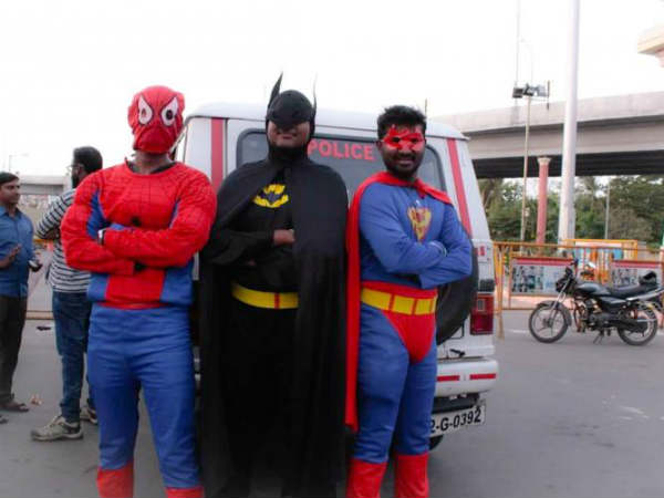 Superman appears on the busy chennai road..here is why..! Superman appears on the busy chennai road..here is why..!