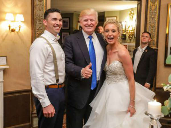 Donald Trump Makes A Surprise Entry At A Wedding In New Jersey Donald Trump Makes A Surprise Entry At A Wedding In New Jersey