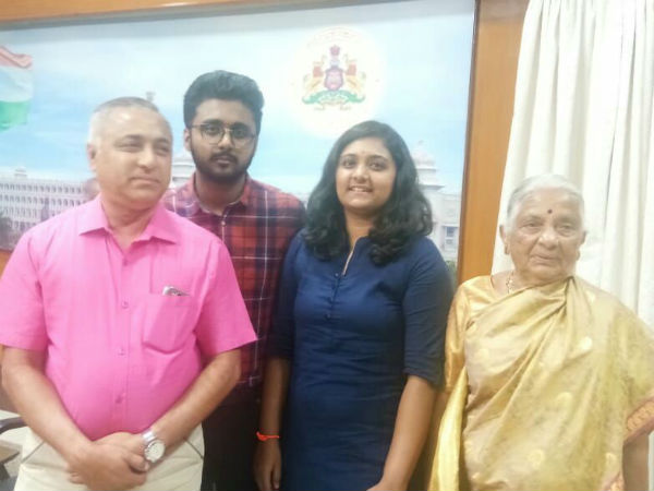 Bengaluru based family contributed 1 lakh to CM relief fund for Kodagu floods Bengaluru based family contributed 1 lakh to CM relief fund for Kodagu floods