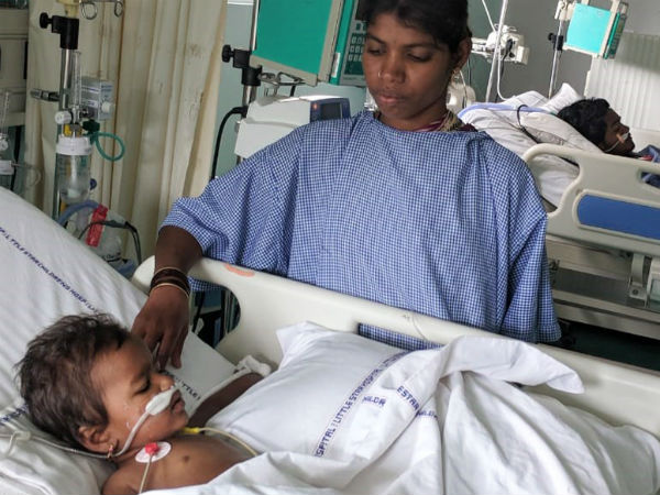 This family need RS 10 lakhs for their child health This family need RS 10 lakhs for their child health
