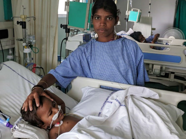 This family need RS 10 lakhs for their child health This family need RS 10 lakhs for their child health