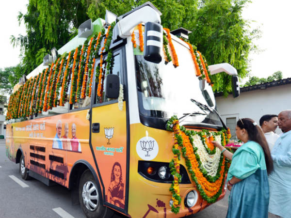 Vasundhara Raje to kick start her election campaign in a luxury bus Vasundhara Raje to kick start her election campaign in a luxury bus