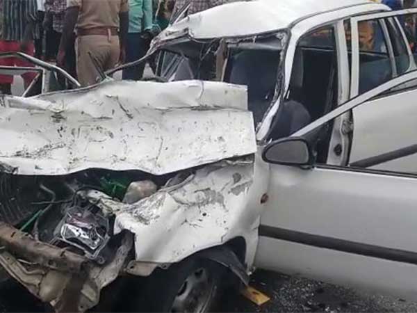 Five of a family killed in a car accident in Chittoor district Five of a family killed in a car accident in Chittoor district