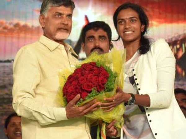 AP CM Chandrababu Naidu hails PV Sindhu for winning silver at World Badminton Championship AP CM Chandrababu Naidu hails PV Sindhu for winning silver at World Badminton Championship
