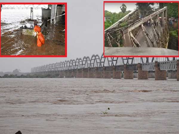 Godavari reach danger mark: Threat at Cotton Barrage Godavari reach danger mark: Threat at Cotton Barrage