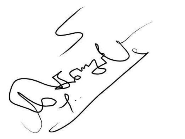 Hidden secret in Karunanidhi signature Hidden secret in Karunanidhi signature