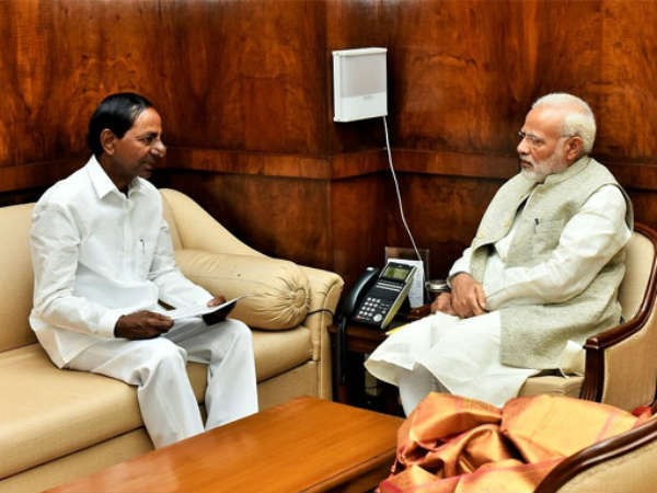 telangana cm kcr meets pm narendra modi telangana cm kcr meets pm narendra modi
