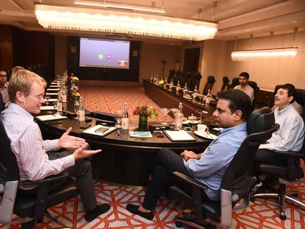 Telangana IT minister meets Whatsapp CEO Chris Daniels in Hyderabad Telangana IT minister meets Whatsapp CEO Chris Daniels in Hyderabad