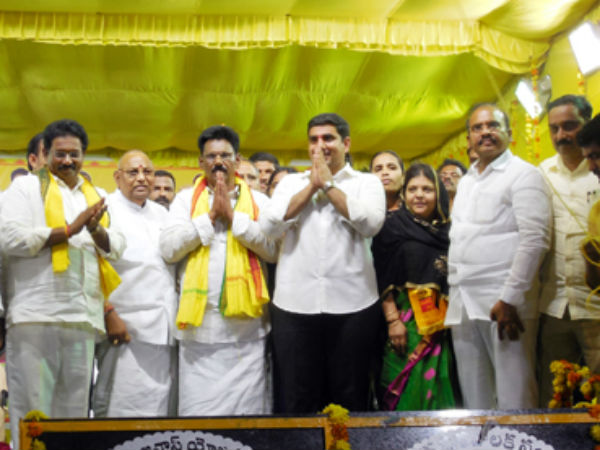 గుంటూరు జిల్లాలో...లోకేష్ పర్యటన