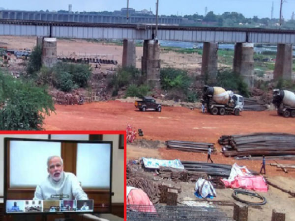 PM Modi enquired progress of Vijayawada-Gudur third railway line works progress PM Modi enquired progress of Vijayawada-Gudur third railway line works progress
