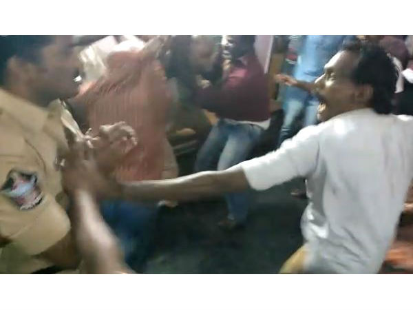 On Camera, Cops Beaten Up Inside Police Station In Andhra Pradesh On Camera, Cops Beaten Up Inside Police Station In Andhra Pradesh