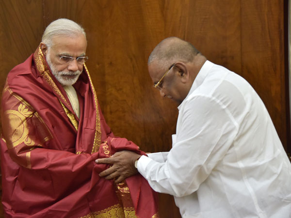 TDP MP Rayapati meets PM Narendra Modi TDP MP Rayapati meets PM Narendra Modi