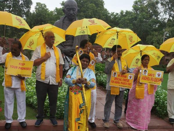 Sumitra Mahajan criticises TDP MPs holding placards in Lok Sabha Sumitra Mahajan criticises TDP MPs holding placards in Lok Sabha