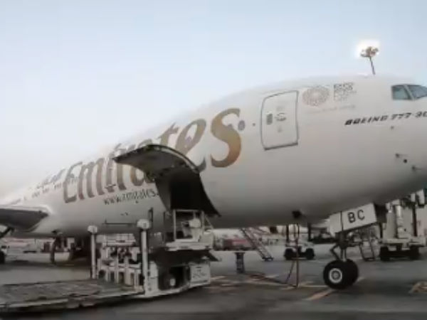 Emirates flight to carry 175 tonnes aid to flood hit kerala Emirates flight to carry 175 tonnes aid to flood hit kerala