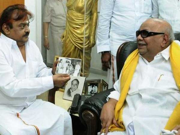 Vijayakanth Cries for Kalaignar Karunanidhi Vijayakanth Cries for Kalaignar Karunanidhi