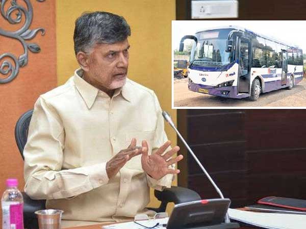 Buses should be good maintainance.. Accident areas must be identified: CM Chandrababu, the first e- bus on the capital roads Buses should be good maintainance.. Accident areas must be identified: CM Chandrababu, the first e- bus on the capital roads