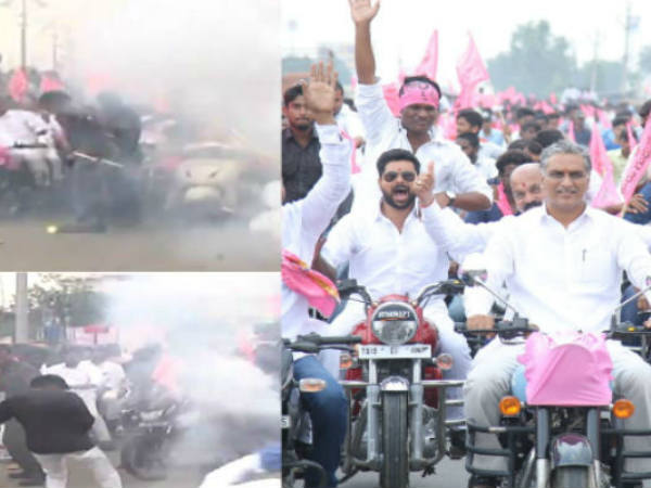 harish rao escaped from crackers blasted in sangareddy harish rao escaped from crackers blasted in sangareddy