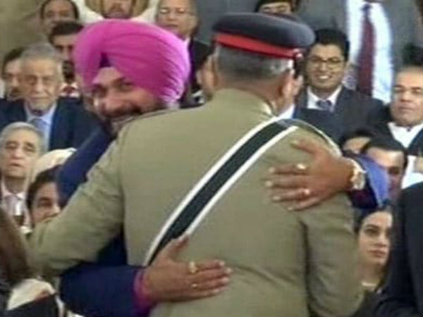 Hug diplomacy: Its not a rafale deal its just a hug, counters Sidhu Hug diplomacy: Its not a rafale deal its just a hug, counters Sidhu