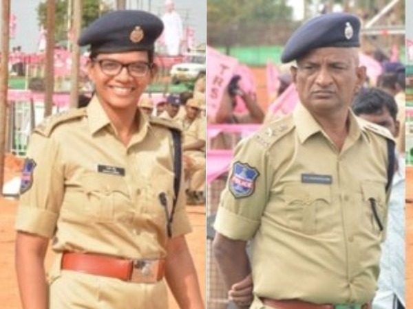 Father salute to Daughter: interesting in Pragathi Nivedana Sabha Father salute to Daughter: interesting in Pragathi Nivedana Sabha