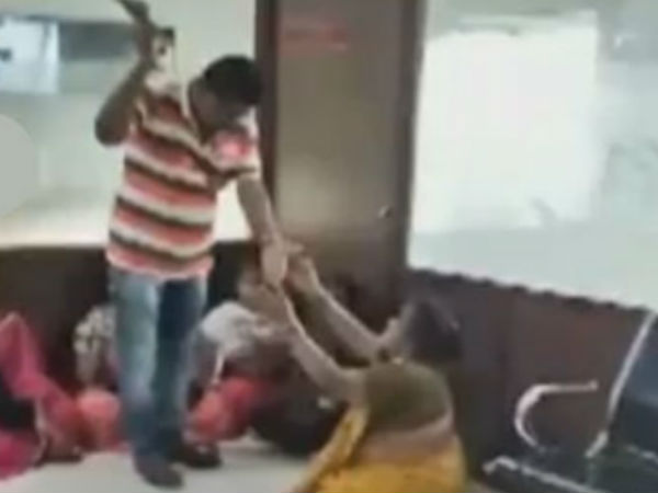 A head constable attacks on women in police station A head constable attacks on women in police station
