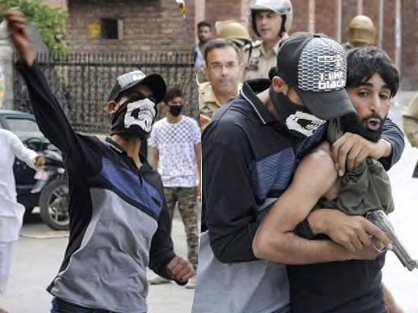 To nab the real culprits, cops disguised themselves as stone pelters To nab the real culprits, cops disguised themselves as stone pelters