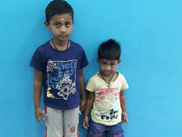 పిల్లలు హత్య, భర్త ఎస్కేప్