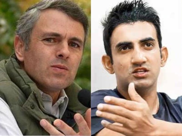 Gautam Gambhir, Omar Abdullah Spar On Twitter Over Terrorists Killing Gautam Gambhir, Omar Abdullah Spar On Twitter Over Terrorists Killing