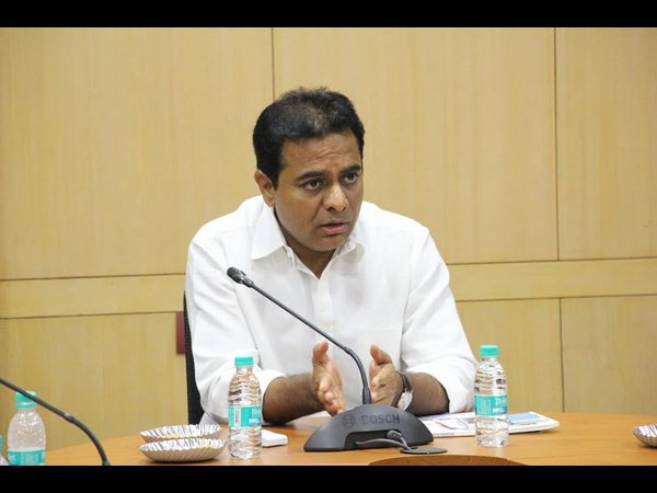 AP CM Chandrababu Naidu behind T Congress, says KTR AP CM Chandrababu Naidu behind T Congress, says KTR