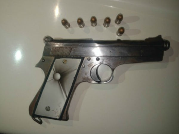 Bengaluru police arrested Kannada actor in connection with the illegal gun sale. Bengaluru police arrested Kannada actor in connection with the illegal gun sale.