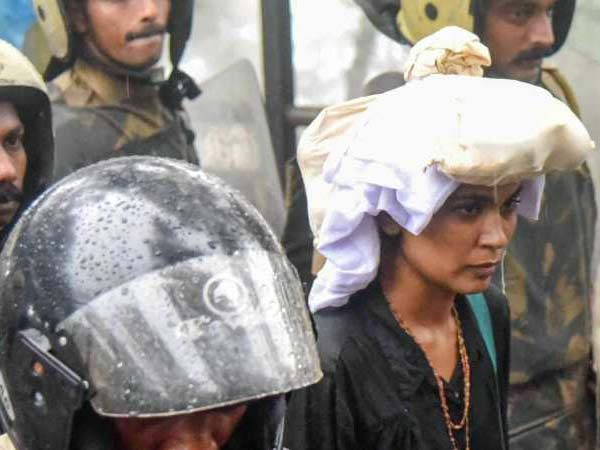 Activist Rehana Fathima held for hurting religious sentiments Activist Rehana Fathima held for hurting religious sentiments