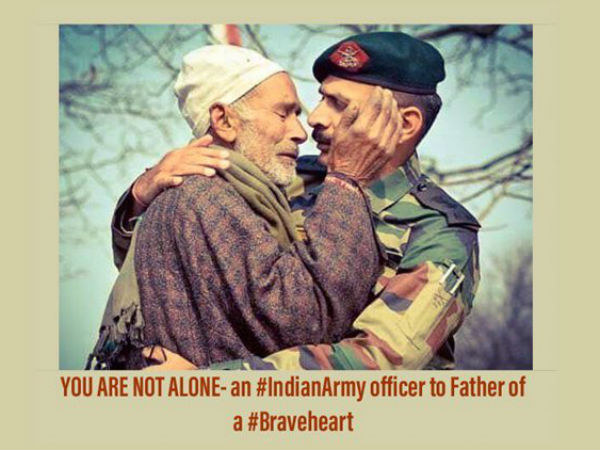 This photo of Indian Army officer consoling father of slain soldier has left people teary-eyed This photo of Indian Army officer consoling father of slain soldier has left people teary-eyed