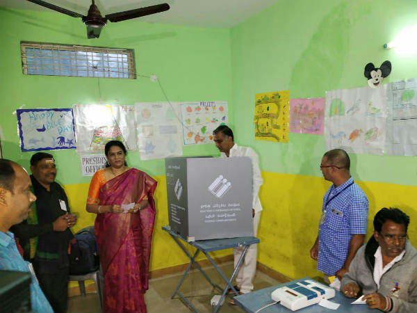 Telangana elections: Harish Rao casts his vote in Siddipet Telangana elections: Harish Rao casts his vote in Siddipet