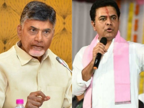 KTR politically warned AP C.M Chandra Babu Naidu..interfere in AP Politics.. KTR politically warned AP C.M Chandra Babu Naidu..interfere in AP Politics..