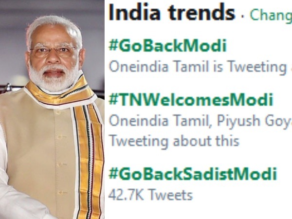 Ahead Of PM Modis Tamil Nadu Visit Today, War On Twitter Ahead Of PM Modis Tamil Nadu Visit Today, War On Twitter