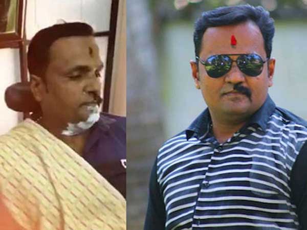 Rajesh protest in different way who belongs to Thiruvananthapuram area Rajesh protest in different way who belongs to Thiruvananthapuram area