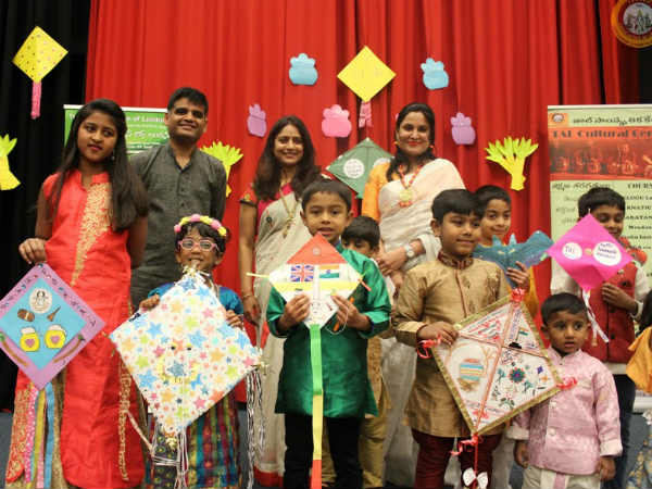 గాలి పటాల తయారీ పోటీలో పాల్గొన్న చిన్నారులు