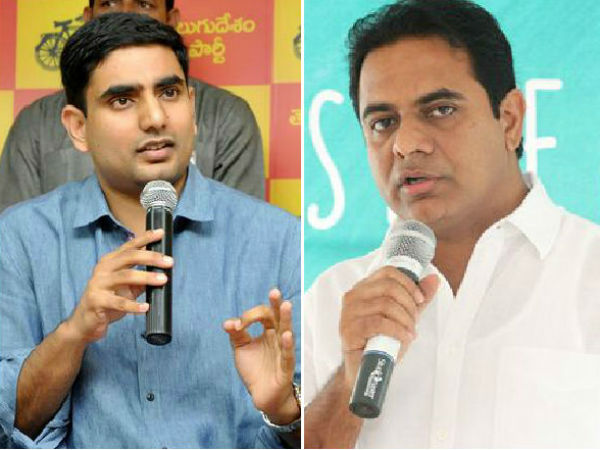 కేటీఆర్ పైన లోకేష్