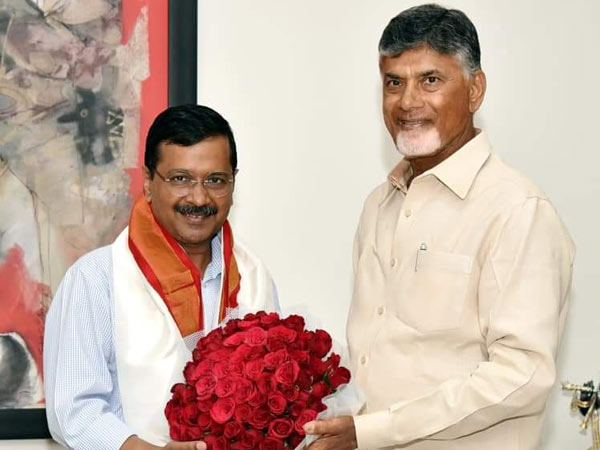Kejriwal complaint on congress : Babu assured will take care.. Kejriwal complaint on congress : Babu assured will take care..