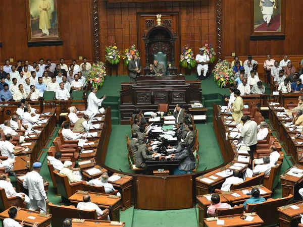 four congress mlas who has under suspension attend assembly session in karnataka four congress mlas who has under suspension attend assembly session in karnataka
