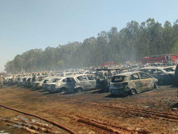 Bengaluru Airshow : How did fire engulf in the parking lot Bengaluru Airshow : How did fire engulf in the parking lot
