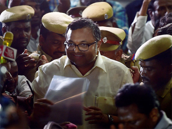 Karti Chidambaram being questioning by ED in INX media case Karti Chidambaram being questioning by ED in INX media case
