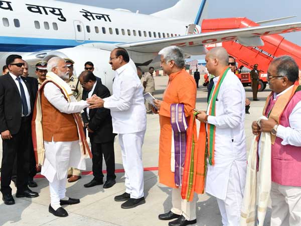 PM Modi lays the foundation stone for Krishnapatnam BPCL coastal terminal project in Guntur PM Modi lays the foundation stone for Krishnapatnam BPCL coastal terminal project in Guntur