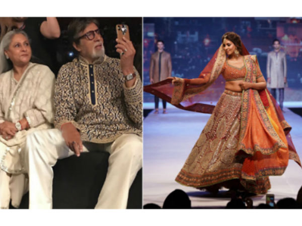 Amitabh Bachchan Taking Video and whistles Of Daughter Shweta Amitabh Bachchan Taking Video and whistles Of Daughter Shweta